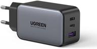 ugreen. network charger usb a 2 usb c 65 w gan tech fast charger (10335) logo