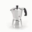geyser coffee maker gefu luchino (0.17 l), silver logo