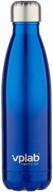 термобутылка vplab metal water thermo bottle, 0.5 л, синий логотип