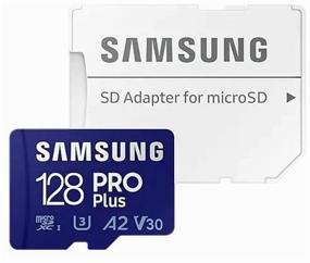 img 4 attached to Samsung microSDXC Memory Card 128 GB Class 10, V30, A2, UHS-I U3, R/W 160/120 MB/s, SD Adapter, 1 pc, blue