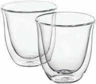 ☕ de'longhi cappuccino cups set - 190 ml, 2 premium cups logo