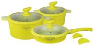 cookware set mercuryhaus mc-6363/mc-6365 10 pr. yellow logo