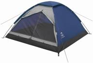 double trekking tent jungle camp lite dome 2, blue/grey логотип