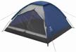 double trekking tent jungle camp lite dome 2, blue/grey logo