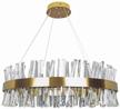 led chandelier natali kovaltseva led nimbs innovation style 83049, 160 w, number of lamps: 1 pcs., armature color: gold, shade color: gold logo