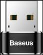 💻 baseus usb type-c to usb connector (caaotg), black: simplify data transfer and charging logo