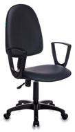 office chair bureaucrat ch-1300n, upholstery: imitation leather, color: black logo