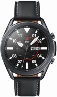samsung galaxy watch3 45mm wi-fi nfc smart watch, black/black logo