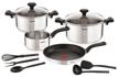 tefal comfort max dish set c973sb34 11 pp. silver logo