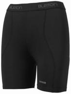 burton burton wb luna short thigh guard, 15157100002xs, black, size xs logo