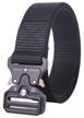 tactical belt with metal buckle (4 rivets), black logo