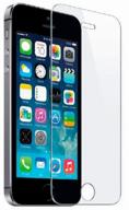 противоударное защитное стекло 2.5d для apple iphone se/5s/5c/5 айфон 5/5с/5ц/се 2016 (без рамки, прозрачное, на плоскую часть экрана) логотип