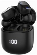 wireless earphones with air buds pro microphone black, deppa логотип