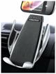 📱 smart sensor s5 wireless car phone holder with wireless charging - silver logo