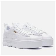 puma mayze classic women's sneakers white, size 38 eu logo