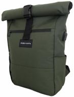 backpack jacobsen essential urban with usb port and variable volume. + drawstring bag as a gift. logo