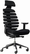 computer chair everprof ergo for executive, upholstery: textile, color: black логотип