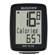 bicycle computer sigma bc 9.16, 9 functions, black logo