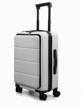 ninetygo light business luggage 20" white logo