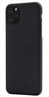 pitaka magez case case (aramid) for apple iphone 11 pro max, black and gray logo