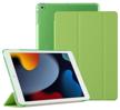 tablet case for apple ipad 9.7 (2017/2018) / ipad air / ipad air 2, ultra-thin, transforms into a stand (light green) logo