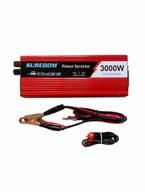 inverter automobile power inverter, 3000 w w. 220v network - where you need it. voltage converter 12v to 220v. euro socket, 2 usb sockets logo