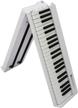 portable folding piano with dynamic keyboard pianosolo pro 3 white logo