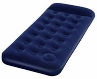 bestway easy inflate flocked air bed 67223, 185x76 cm, blue logo