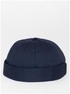 docker cap without visor cottoneco fb1, blue, 52-60 logo