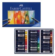 faber-castell набор масляной пастели studio quality, 36 цветов голубой логотип