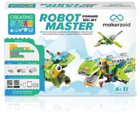 img 4 attached to Electronic programmable robot constructor Makerzoid Robot Master Standard 100v1. Constructor for boys and girls (Analogue of LEGO Technic)