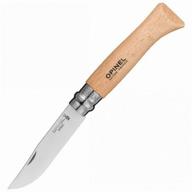 opinel №8 beech (123080) brown multitool - versatile and reliable tool for all your needs logo