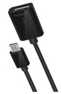 nobby comfort otg usb to microusb cable (006-001), black logo