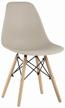 chair stool group style dsw, solid wood/metal, color: beige logo