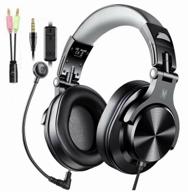 gaming headphone headset oneodio a71d computer pc and smart phone usb 3.5 jack noise canceling flexible mic logo