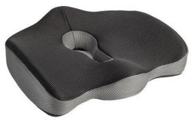 img 3 attached to Anatomic cushion Ambesonne under the coccyx for an office chair, chair or car seat, 45x40