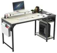 desk (for computer) eureka zx-ss140b-ogb with a width of 140 cm, oak gray logo
