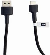 usb cable type-c xiaomi mi braided usb/type-c 1m black 2614 логотип