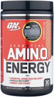 amino acid complex optimum nutrition essential amino energy, strawberry-lime, 270 gr. logo