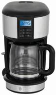 russell hobbs 20680-56 drip coffee maker: black/silver elegance at its best logo