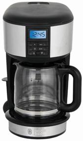 img 3 attached to Russell Hobbs 20680-56 Drip Coffee Maker: Black/Silver Elegance at Its Best