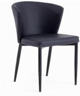 amy chair ( mod 09) / 1 pcs. in package (metal, pu, 57x52.5x75, black) logo