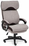 кресло офисное tetchair duke fabric, mink / brown mj190-6/tw-24 логотип