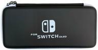hori protective case/bag for nintendo switch oled console (nsw-086c) black logo