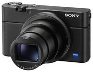 📷 sony rx100m6 cyber-shot camera in black logo