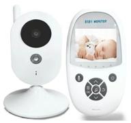 video baby monitor, baby monitor camera, baby monitor, camera remote control, night mode, voice activation, thermometer, mains operation, color screen logo