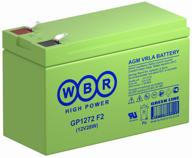 battery wbr gp1272 28w 12 v 7.2 ah логотип