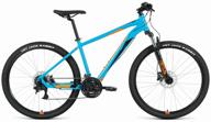 mountain bike (mtb) forward apache 27.5 3.2 disc (2021) turquoise/orange 15" (requires final assembly) logo
