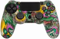 protective silicone case for ps4 controller (matte pad for ps4 controller) with a pattern, abstract logo