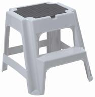 volf light gray plastic stool with step by bytplast: durable and practical solution логотип